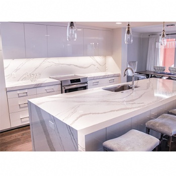 Kitchen Countertops and Waterfall Islands